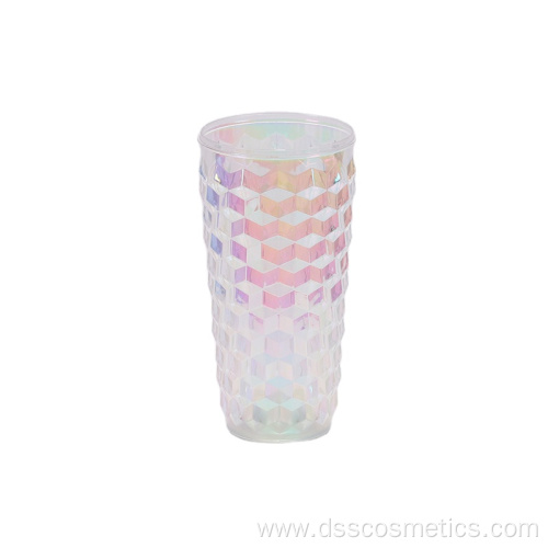 500ml new design rivet shape rhomboid pattern style water bottle reusable plastic cup